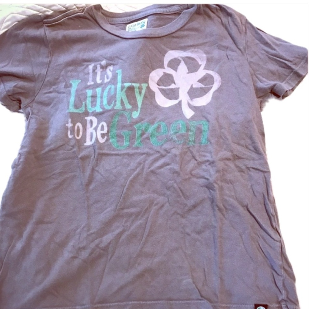 Organic Lucky Brand unisex tee 7x- back to school